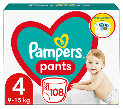 Pampers Pants Plenkové kalhotky vel. 4 (9-15kg)