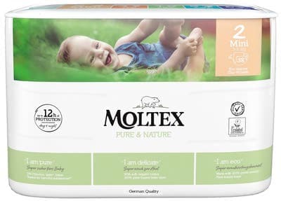 Moltex Pure & Nature Eko Plenky Pure & Nature Mini vel. 2 (3-6 kg)