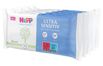 HiPP Babysanft Čistící vlhčené ubrousky ULTRA SENSITIV 5x48 ks