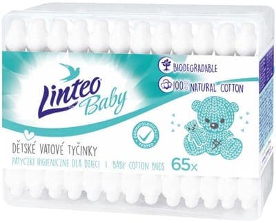 Linteo Baby Dětské papírové vatové tyčinky