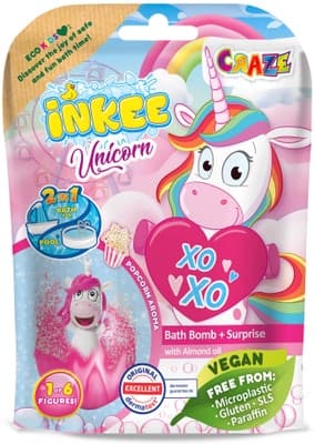 Inkee Šumivá bomba do vany s překvapením – Jednorožec