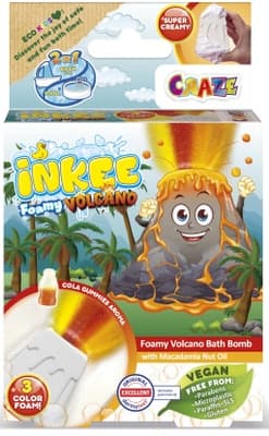 Inkee Šumivá bomba do vany – Pěnový vulkán