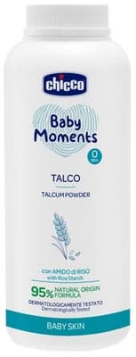Chicco Pudr dětský Baby Moments s rýžovým škrobem