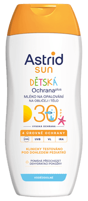 Astrid SUN Dětské mléko na opalování SPF 30