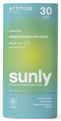 Attitude 100% minerální ochranná tyčinka na celé tělo (SPF 30) bez vůně