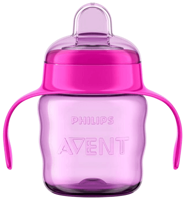 Philips Avent Hrneček pro první doušky Classic 200 ml s držadly, dívka