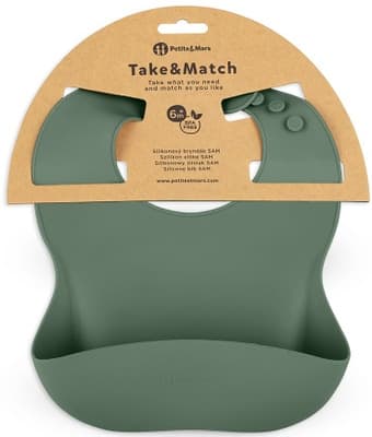 Petite&Mars Bryndák silikonový Take&Match Misty Green 6m+