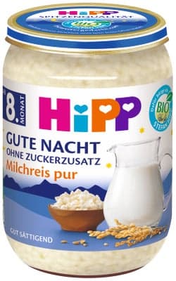 HiPP BIO kaše na dobrou noc mléčná rýžová