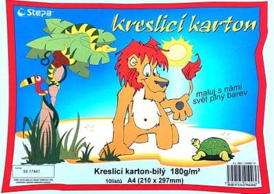 Stepa Kreslicí karton A4 bílý, 180g/m2