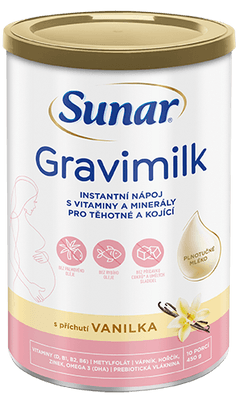 Sunar Gravimilk s příchutí vanilka