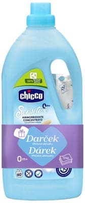 Chicco Aviváž koncentrovaná Sladký Pudr (1,5 l) + vlhčené ubrousky (72 ks) zdarma