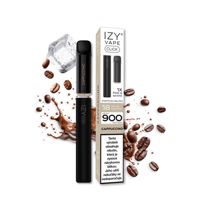 IZY VAPE CLICK Starter kit with pen battery Packaging - Cappuccino 18mg