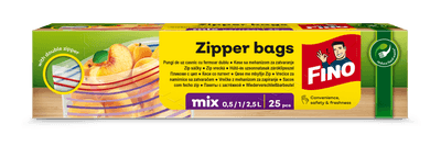 Fino Zipper sáčky mix vel. (0,5/1/2,5L)