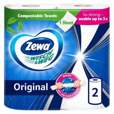 Zewa Wisch&Weg Original kuchyňské utěrky, 2 role