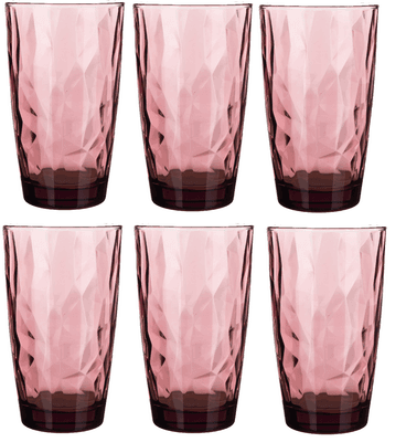 Bormioli Sada sklenic DIAMOND fialová 470ml