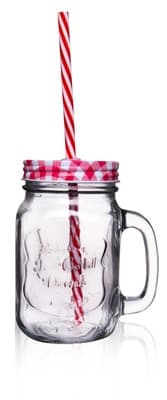 ORION Sklenice Straw víčko+brčko 0,45 l