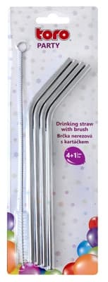 Toro Brčka nerezová eco set 4 ks + 1ks čisticí kartáček