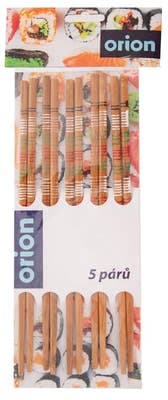 ORION Jídelní hůlky dřevěné, 5 párů