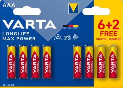 Varta Longlife Max Power 6+2 AAA