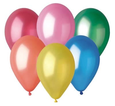 Smart Balloons Balónky metalické, mix barev, 26cm