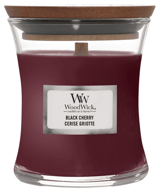 Wood Wick Mini svíčka ve tvaru přesýpacích hodin Black Cherry