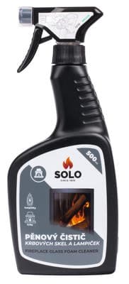 SOLO Pěnový čistič krbových skel a lampiček