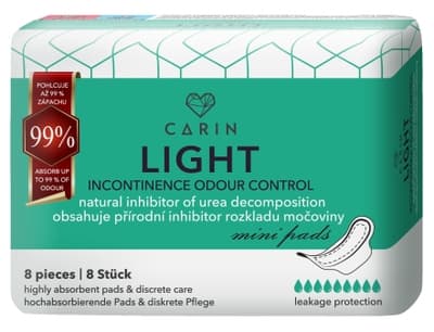 Carin Light Incontinence Odour Control Inkontinenční vložky