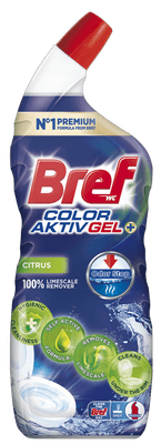 Bref Color Aktiv Gel+ Citrus WC čistič