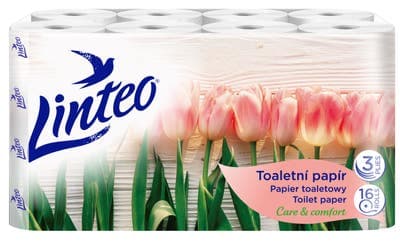 Linteo Toaletní papír 3vrstvý, 16 rolí