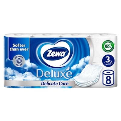 Zewa Deluxe Delicate Care toaletní papír, 3vrstvý, 8 rolí