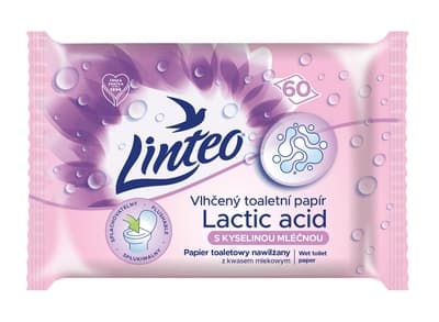 Linteo Vlhčený toaletní papír s kyselinou mléčnou