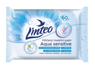 Linteo Vlhčený toaletní papír Aqua Sensitive