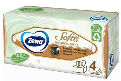 Zewa Softis Natural Soft kapesníky 4vrstvé