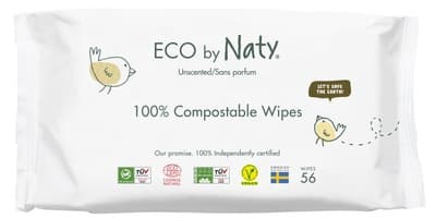 ECO by Naty Vlhčené ubrousky bez vůně pro citlivou pokožku