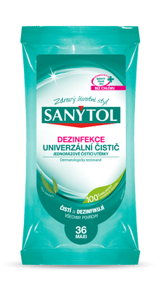 Sanytol Dezinfekce jednorázové čisticí utěrky s vůní eukalyptu