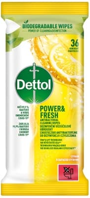 Dettol Antibakteriální ubrousky na povrchy Citron