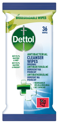 Dettol antibakteriální ubrousky na povrch