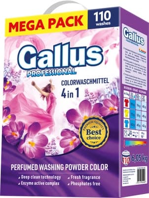 Gallus Professional Prací prášek Color Box 6,05kg