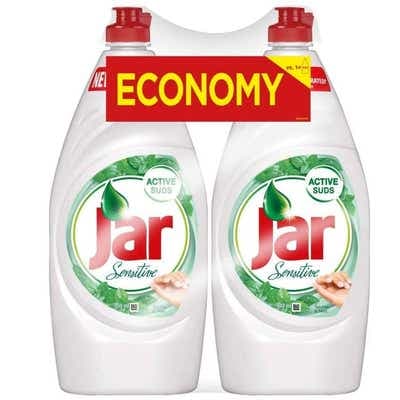 Jar Sensitive Tea Tree & Mint mycí prostředek na nádobí, 2x 900 ml