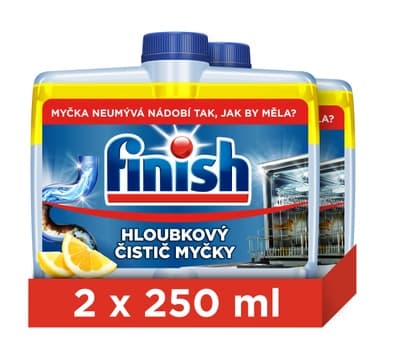 Finish Čistič myčky lemon 2x250ml