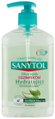 Sanytol tekuté mýdlo hydratující aloe vera & zelený čaj