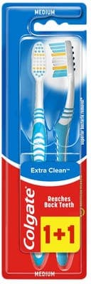 Colgate Extra Clean zubní kartáček 1+1 zdarma