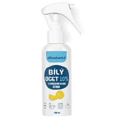 Allnature EKO Bílý ocet sprej 10% s vůní citronu