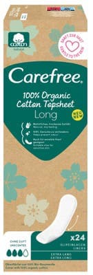 Carefree Organic Cotton Slipové vložky Long