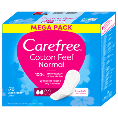 Carefree Cotton slipové vložky neparfemované