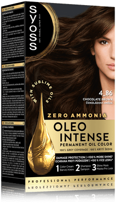 Syoss Oleo Intense Permanentní barva na vlasy 4-86 Čokoládově hnědá