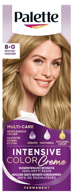 Schwarzkopf Palette Intensive Color Creme permanentní barva na vlasy 8-0 Světle plavý