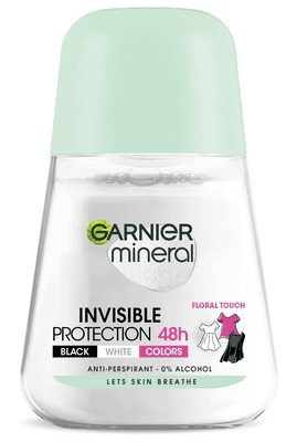 Garnier Mineral Invisible Black White Colors Roll-on minerální deodorant