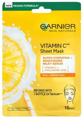 Garnier Skin Naturals Rozjasňující textilní maska s vitamínem C