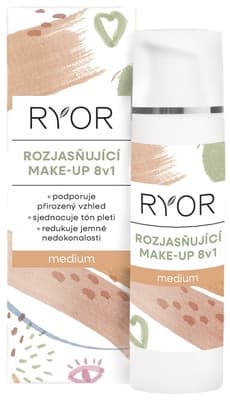 Ryor Rozjasňující make-up 8v1, medium